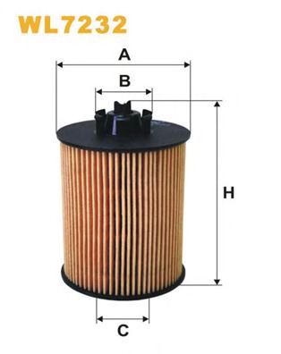 WIX FILTERS wl7232 -  Фильтр масляный двигателя